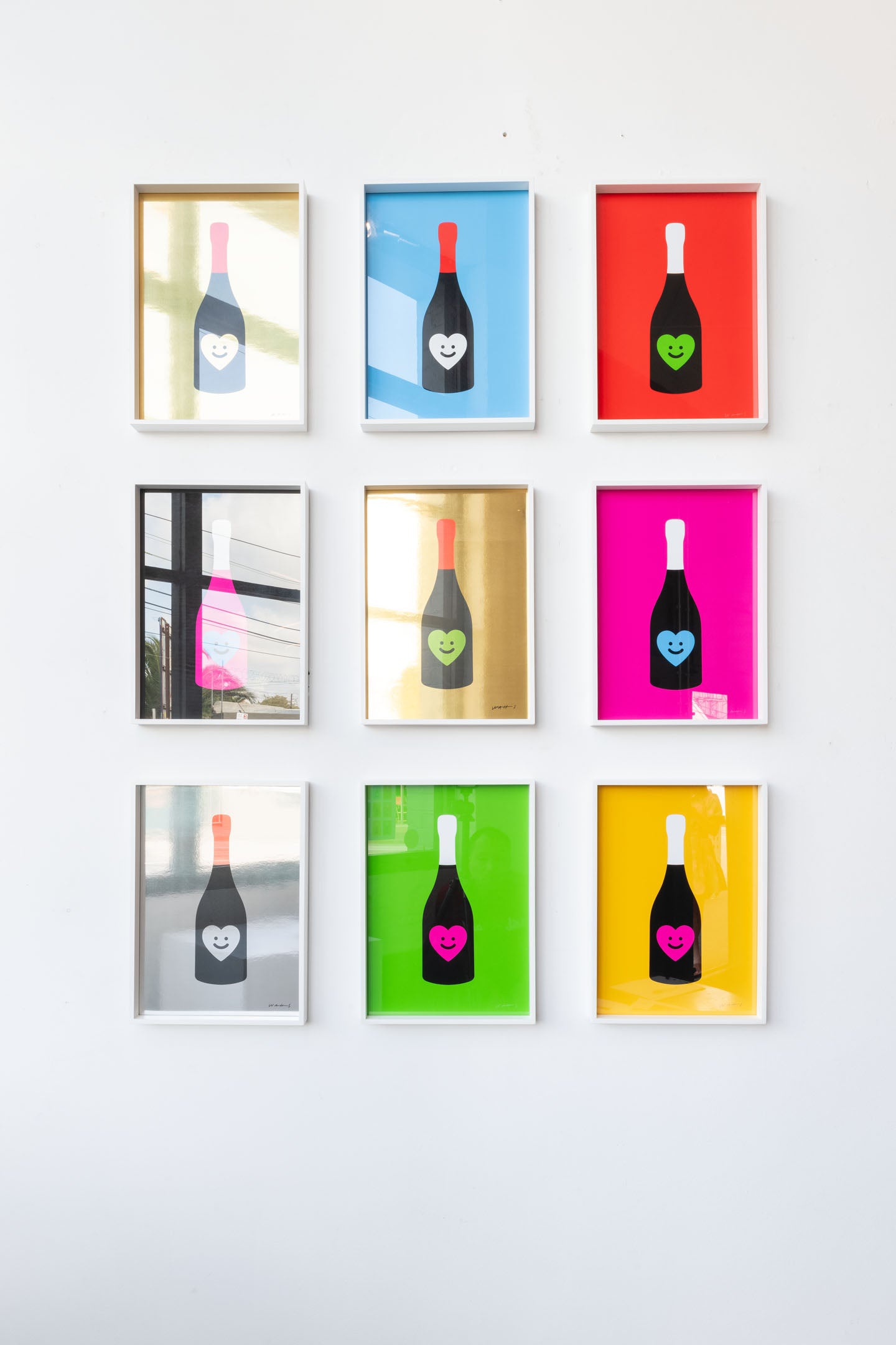 CHAMPAGNE SMILE Yellow + Black + Pink