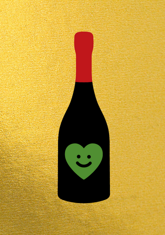 CHAMPAGNE SMILE Gold + Red + Green