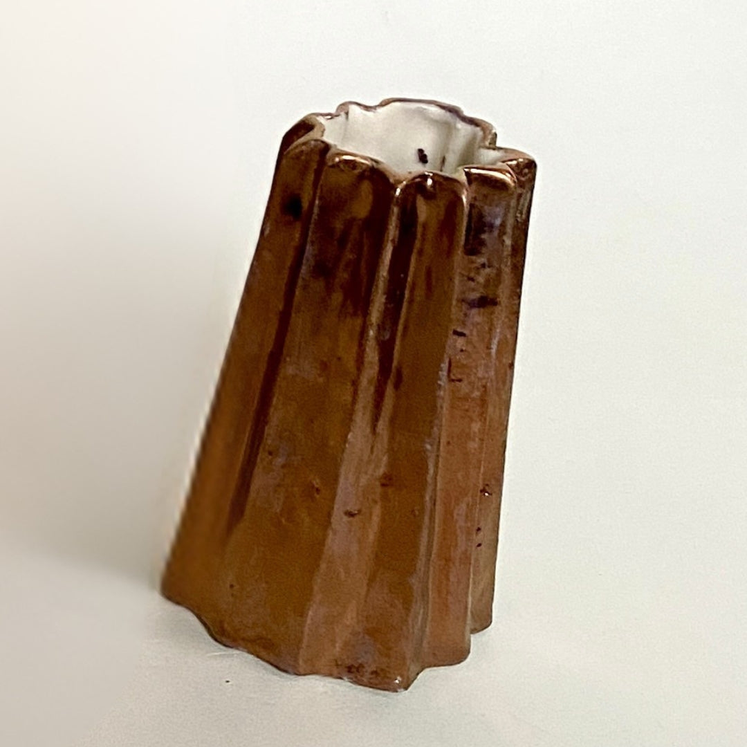 Kirsten Perry - Small Copper Pleated Vase