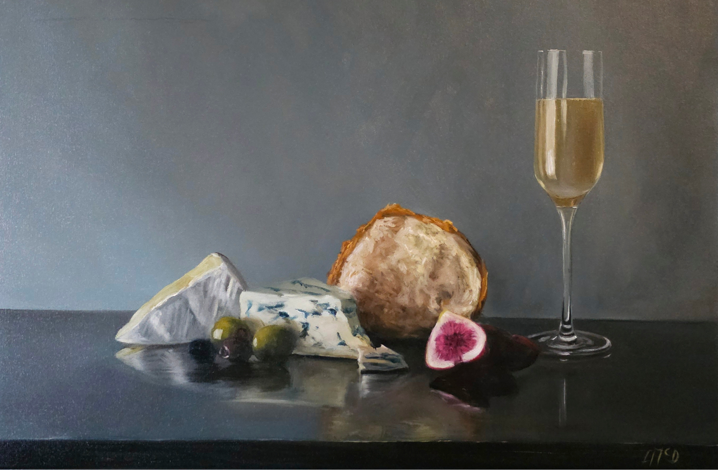 Llael McDonald  "Cheese and champagne"