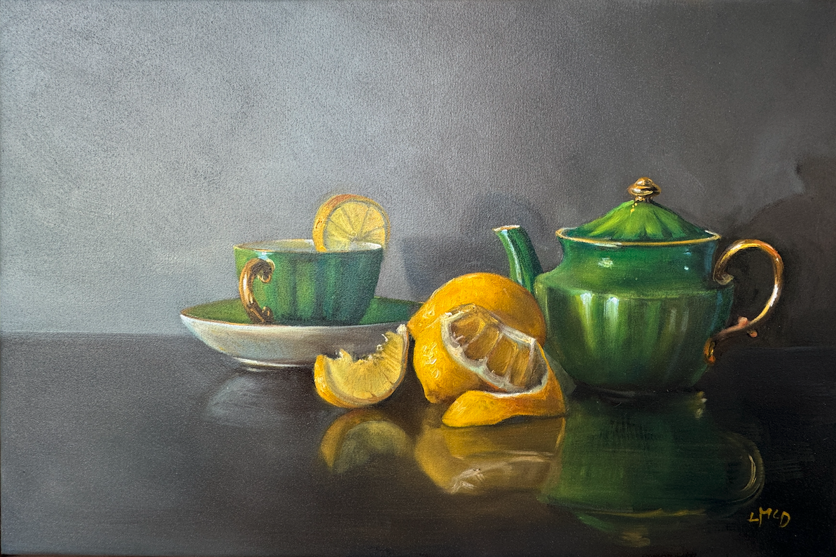 Llael McDonald  "Lemons with Green Tea-pot"