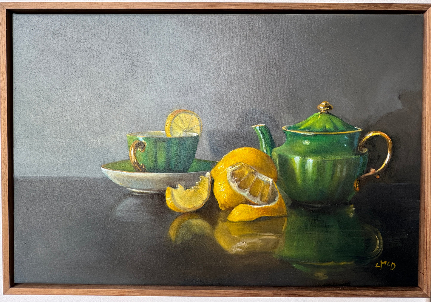 Llael McDonald  "Lemons with Green Tea-pot"