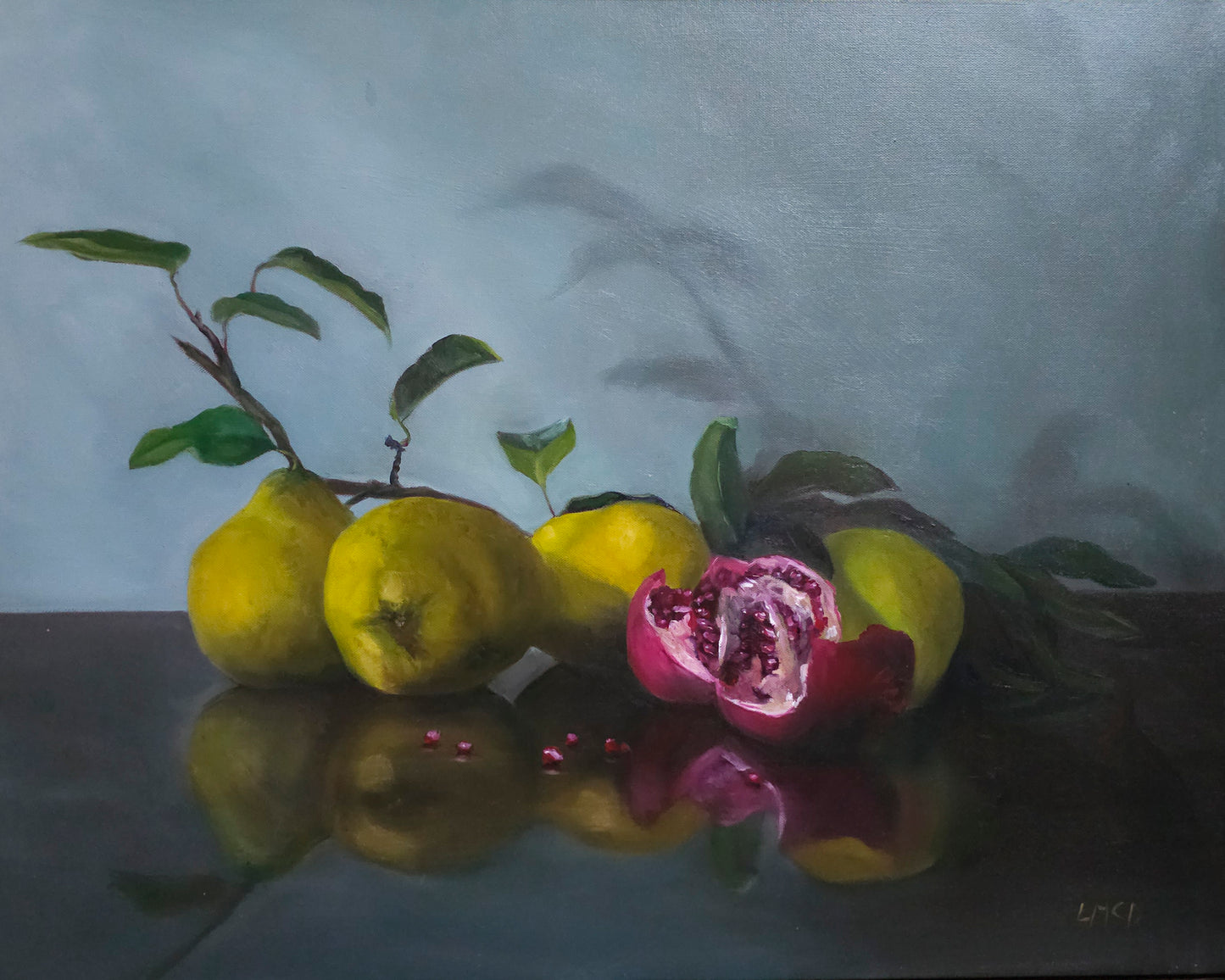 Llael McDonald  "Quince and Pomegranate"