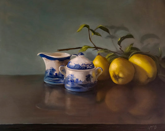 Llael McDonald - Quince with Blue China